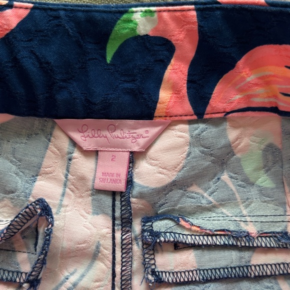 Lilly Pulitzer Pink Flamingo  Shorts - Picture 3 of 5
